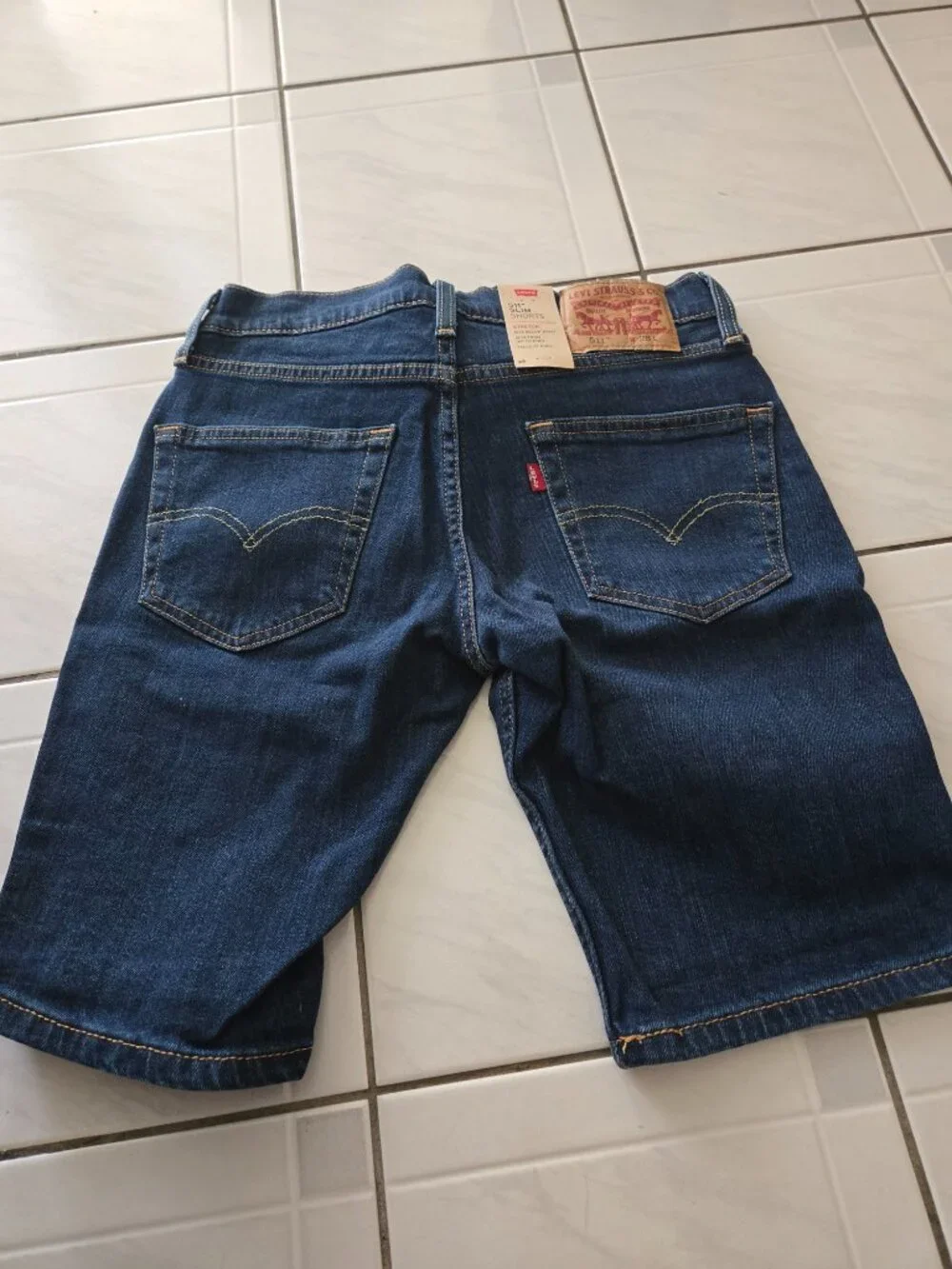 NWT Levi's 511 Slim Dark Wash Jean Shorts 28